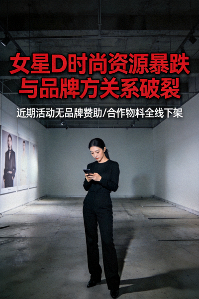 女星D时尚资源暴跌，被曝与品牌方关系破裂